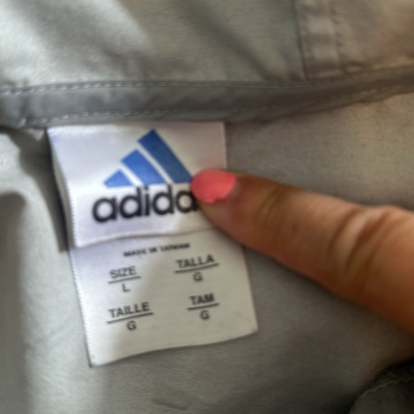 EUC: men’s  adidas windbreaker size L - Picture 8 of 9